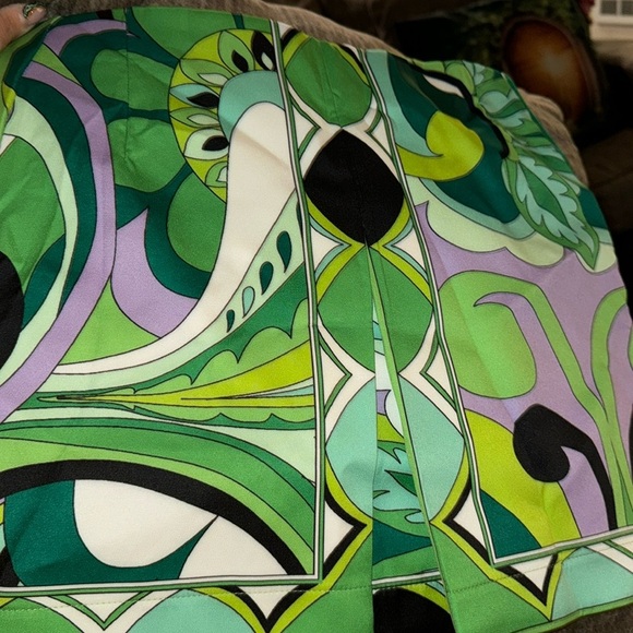 Mini poly print skirt - Picture 3 of 5